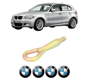 Cui carlig remorcare, tractare auto BMW Seria 1 (E81) din 2006-2012, Otel, Cri-Flo, 4 Stickere cu BMW - Img 2