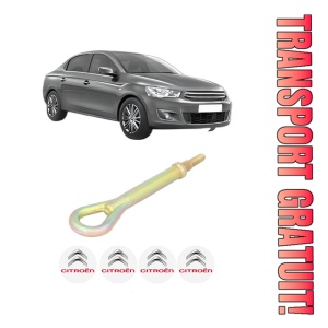 Cui carlig remorcare, tractare auto CITROEN C-ELYSEE (DD_) din 2012-2017, Otel, Cri-Flo, 4 Stickere cu CITROEN