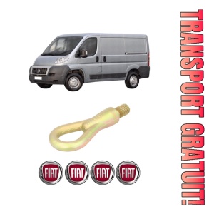 Cui carlig remorcare, tractare auto FIAT DUCATO Van (250_) din 2006-2014, Otel, Cri-Flo, 4 Stickere cu FIAT