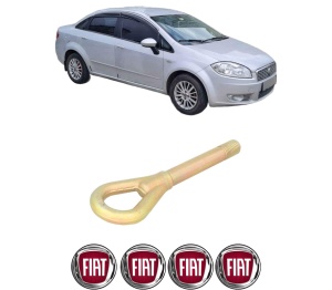 Cui carlig remorcare, tractare auto FIAT LINEA (323_, 110_) din 2007-2011, Otel, Cri-Flo, 4 Stickere cu FIAT - Img 2
