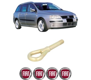 Cui carlig remorcare, tractare auto FIAT STILO (192_) din 2001-2007, Otel, Cri-Flo, 4 Stickere cu FIAT - Img 2