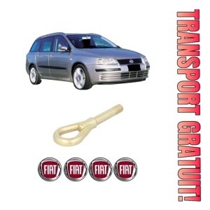 Cui carlig remorcare, tractare auto FIAT STILO (192_) din 2001-2007, Otel, Cri-Flo, 4 Stickere cu FIAT