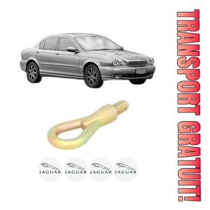 Cui carlig remorcare, tractare auto JAGUAR X-TYPE I (X400) din 2001-2009, Otel, Cri-Flo, 4 Stickere cu JAGUAR