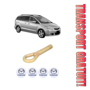 Cui carlig remorcare, tractare auto MAZDA 5 (CR) din 2005-2010, Otel, Cri-Flo, 4 Stickere cu MAZDA