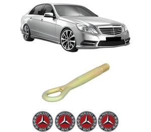Cui carlig remorcare, tractare auto MERCEDES-BENZ E-CLASS (W212) din 2009-2016, Otel, Cri-Flo, 4 Stickere cu MERCEDES-BENZ - Img 2