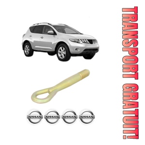 Cui carlig remorcare, tractare auto NISSAN MURANO II (Z51) din 2008-2014, Otel, Cri-Flo, 4 Stickere cu NISSAN