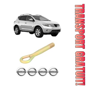Cui carlig remorcare, tractare auto NISSAN MURANO II (Z51) din 2008-2014, Otel, Cri-Flo, 4 Stickere cu NISSAN