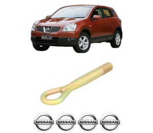 Cui carlig remorcare, tractare auto NISSAN QASHQAI I (J10, NJ10) din 2006-2013, Otel, Cri-Flo, 4 Stickere cu NISSAN - Img 2
