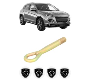 Cui carlig remorcare, tractare auto PEUGEOT 4008 din 2012, Otel, Cri-Flo, 4 Stickere cu PEUGEOT - Img 2