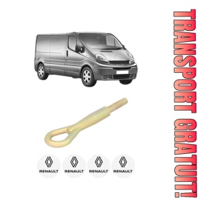 Cui carlig remorcare, tractare auto RENAULT TRAFIC II Van (FL) din 2001-2006, Otel, Cri-Flo, 4 Stickere cu RENAULT