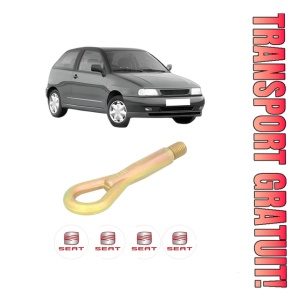 Cui carlig remorcare, tractare auto SEAT IBIZA II (6K1) din 1999-2002, Otel, Cri-Flo, 4 Stickere cu SEAT