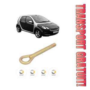 Cui carlig remorcare, tractare auto SMART FORFOUR (454) din 2004-2006, Otel, Cri-Flo, 4 Stickere cu SMART