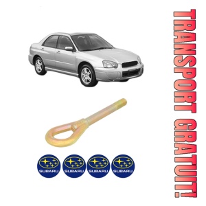 Cui carlig remorcare, tractare auto SUBARU IMPREZA Saloon (GD) din 2000-2009, Otel, Cri-Flo, 4 Stickere cu SUBARU