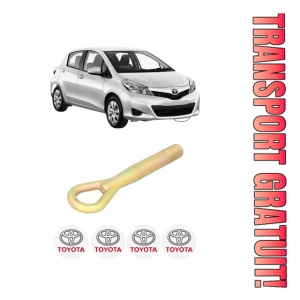 Cui carlig remorcare, tractare auto TOYOTA YARIS (_P13_) din 2010-2020, Otel, Cri-Flo, 4 Stickere cu TOYOTA