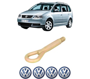 Cui carlig remorcare, tractare auto Volkswagen TOURAN (1T3) din 2010-2015, Otel, Cri-Flo, 4 Stickere cu Volkswagen - Img 2