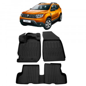 Dacia Duster (2018 - prezent) Set covorase auto cauciuc G.Modern Line 3D accesorii pentru autoturismul tau - masina v239482
