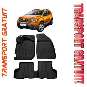 Dacia Duster (2018 - prezent) Set covorase auto cauciuc G.Modern Line 3D