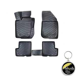 Dacia Duster 4X4 2010-2017 Set 4 covorase auto din cauciuc tip tavita premium line 3D accesorii pentru autoturismul tau - masina v242159
