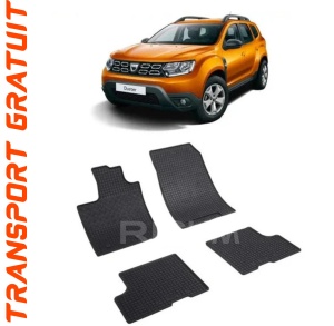 Dacia Duster II, Suv, fabricat din 01.2018 - Prezent, set covorase auto dedicate, din cauciuc 100% Premium accesorii pentru autoturismul tau - masina v156988