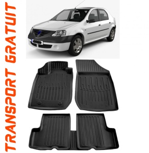 Dacia Logan I (2004-2012) Set covorase auto cauciuc G.Modern Line 3D accesorii pentru autoturismul tau - masina v241528