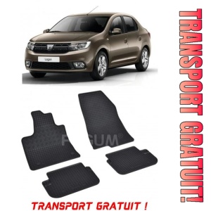 Dacia Logan I Mcv, Combi, fabricat din 01.2007 - 08.2013, 7 Locuri, set covorase auto dedicate, din cauciuc 100% Premium - Transport Gratuit