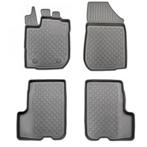 Dacia Logan II, Sedan, Din 03.2013 - 12.2020 , Set Covorase Auto Tip Tavita Premium 3D, din cauciuc accesorii pentru autoturismul tau - masina v174619