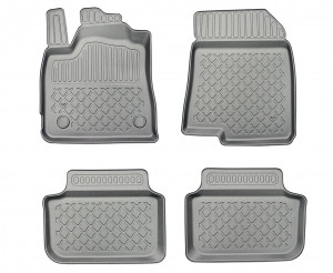 Dacia Logan III, Sedan, Din 01.2021 - Prezent , Set Covorase Auto Tip Tavita Premium 3D, din cauciuc accesorii pentru autoturismul tau - masina v174108