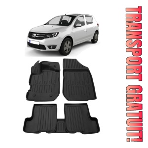 Dacia Sandero II (2012-2020) Set covorase auto cauciuc G.Modern Line 3D