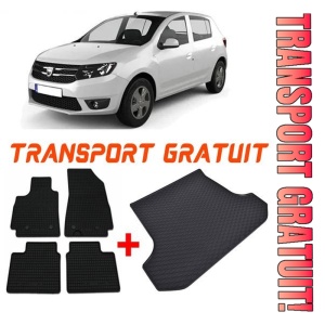 Dacia Sandero III din 01.2021 - Prezent Hatchback Portbagaj Inferior *1, Set Covorase + tavita portbagaj auto