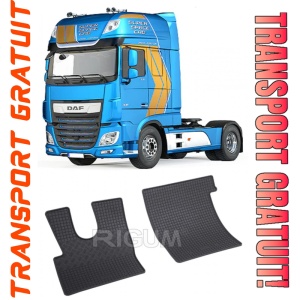 Daf Xf Euro 6, Cargo, fabricat din 2013 - Prezent, set covorase auto dedicate, din cauciuc 100% Premium