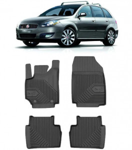 Fiat Croma Din 2005 - 2010, Combi , Set Covorase Auto Tip Tavita Premium 3D, din cauciuc accesorii pentru autoturismul tau - masina v166701