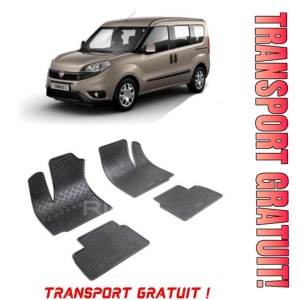 Fiat Doblo III fabricat din 07.2022 - Prezent, Van, 5 Locuri, set covorase auto dedicate, din cauciuc 100% Premium - Transport Gratuit