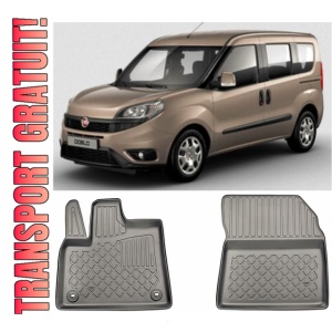 Fiat Doblo Set covorase auto tip tavita compatibile Fiat Doblo III fabricatie 07.2022 - prezent, caroserie van, 2-3 locuri, ampatament scurt si lung