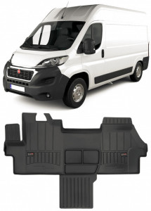 Fiat Ducato III, Van, Din 2006 - Prezent , Set Covorase Auto Tip Tavita Premium 3D, din cauciuc accesorii pentru autoturismul tau - masina v174611