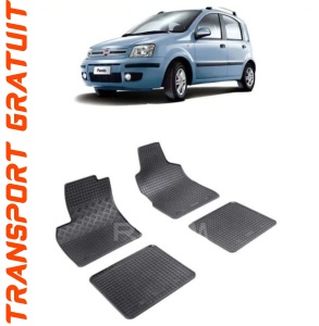 Fiat Panda II, Hatchback, fabricat din 09.2003 - 12.2012, set covorase auto dedicate, din cauciuc 100% Premium accesorii pentru autoturismul tau - masina v157841