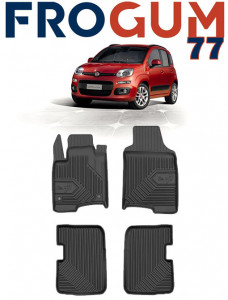 Fiat Panda III Din 03.2012 - Prezent, Hatchback , Set Covorase Auto Tip Tavita Premium 3D, din cauciuc accesorii pentru autoturismul tau - masina v168910