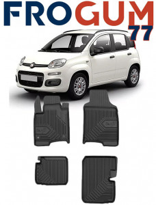 Fiat Panda III Hybrid Din 02.2020 - Prezent, Hatchback, Hybrid , Set Covorase Auto Tip Tavita Premium 3D, din cauciuc accesorii pentru autoturismul tau - masina v166686