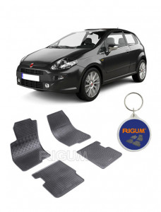 Fiat Punto EVo, Hatchback, fabricat din 2009 - 2012, set covorase auto dedicate, din cauciuc 100% Premium accesorii pentru autoturismul tau - masina v159810