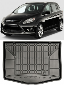 Ford C-Max II Van din 11.2010 - 06.2019, Tavita Pentru Portbagaj Lux Premium Dedicata, Roata Rezerva Ingusta *2 accesorii pentru autoturismul tau - masina v195212