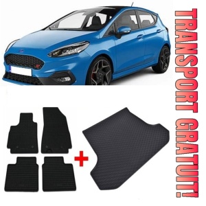 Ford Fiesta Set Covorase + tavita portbagaj auto Ford Fiesta VII, caroserie Hatchback, fabricatie 07.2017 - prezent, portbagaj inferior