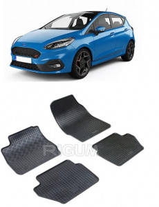 Ford Fiesta VI, Hatchback, fabricat din 10.2008 - 06.2017, set covorase auto dedicate, din cauciuc 100% Premium accesorii pentru autoturismul tau - masina v158373