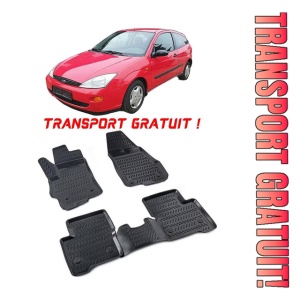 Ford Focus I 1998-2007 Set 4 covorase auto din cauciuc tip tavita premium line 3D - Transport Gratuit!