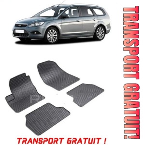 Ford Focus II, Hatchback, fabricat din 2004 - 02.2011, set covorase auto dedicate, din cauciuc 100% Premium - Transport Gratuit