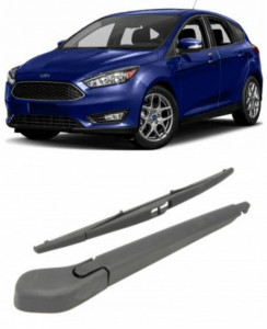 Ford Focus III Brat stergator pentru luneta spate cu lamela 350 mm, compatibil cu Ford Focus III Hatchback fabricat intre 2010-2020, calitate extra accesorii pentru autoturismul tau - masina v92375