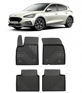 Ford Focus IV ActIVe Din 09.2018 - Prezent, Suv , Set Covorase Auto Tip Tavita Premium 3D, din cauciuc accesorii pentru autoturismul tau - masina v169073