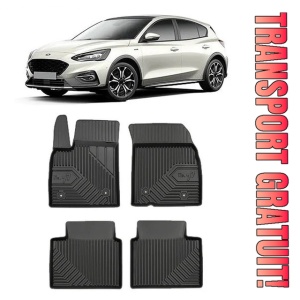 Ford Focus IV ActIVe Din 09.2018 - Prezent, Suv , Set Covorase Auto Tip Tavita Premium 3D, din cauciuc