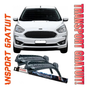 Ford Ka Set 2 stergatoare parbriz pentru parbriz compatibile cu Ford KA fabricat in perioada 2008- 2010, breloc Hella (60 cm / 35 cm)