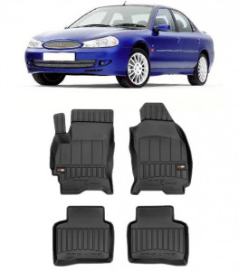 Ford Mondeo III, Sedan, Din 2001 - 08.2007 , Set Covorase Auto Tip Tavita Premium 3D, din cauciuc accesorii pentru autoturismul tau - masina v171689