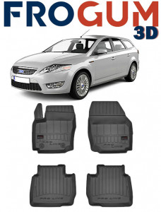 Ford Mondeo IV, Combi, Din 09.2007 - 2010 , Set Covorase Auto Tip Tavita Premium 3D, din cauciuc accesorii pentru autoturismul tau - masina v173395