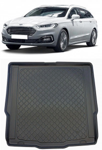 Ford Mondeo V Combi din 01.2015 - Prezent, Tavita Pentru Portbagaj Lux Premium Dedicata, Roata Rezerva Ingusta / Kit Reparatie *3 accesorii pentru autoturismul tau - masina v200481